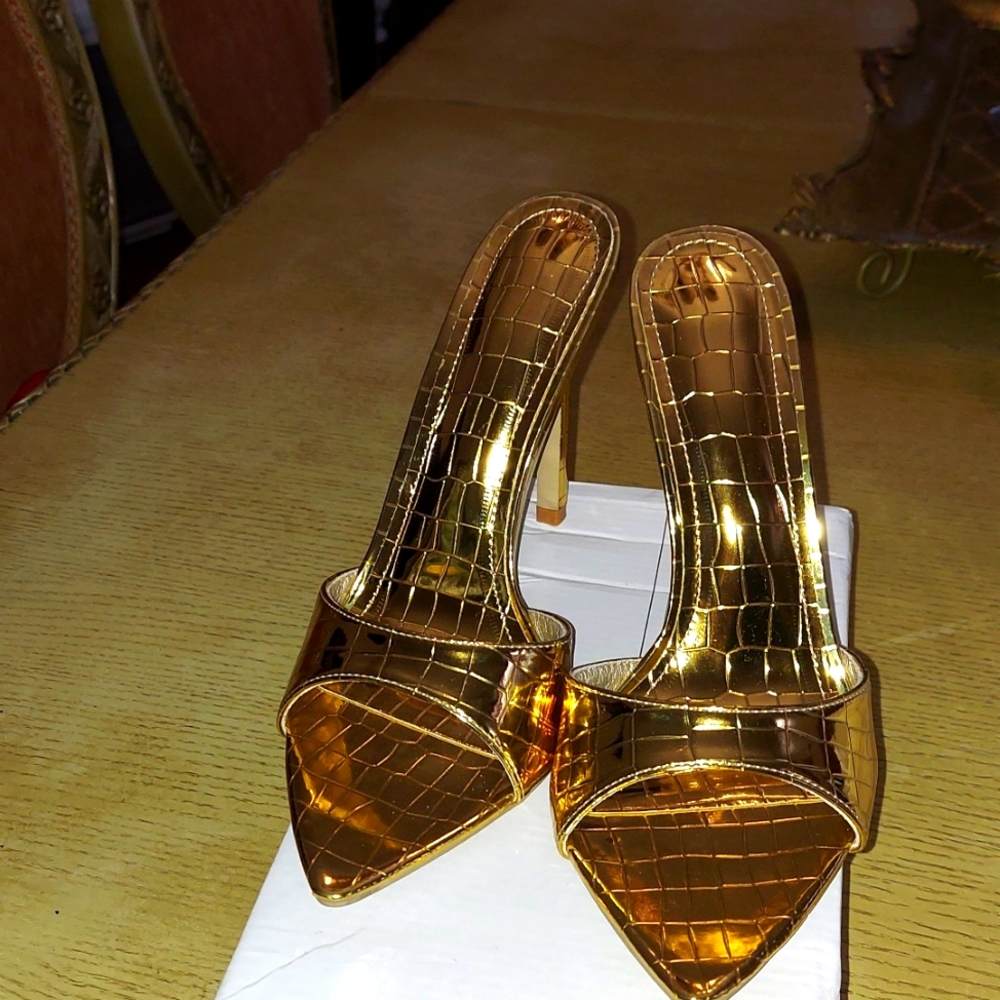 Pointed toe heels sandals